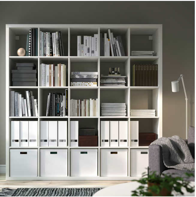 IKEA KALLAX Shelving unit, white, 182x182 cm