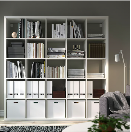 IKEA KALLAX Shelving unit, white, 182x182 cm