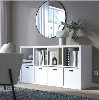 IKEA KALLAX Shelving unit, white, 77x147 cm