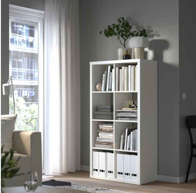 IKEA KALLAX Shelving unit, white, 77x147 cm