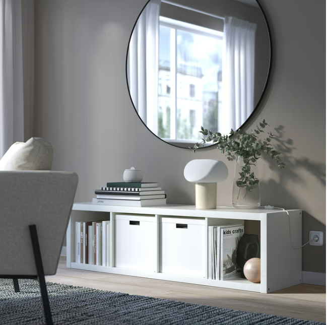 IKEA KALLAX Shelving unit, white, 42x147 cm