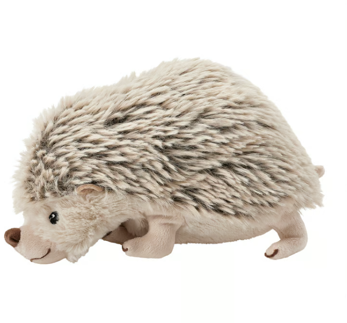 IKEA SKOGSDUVA Soft toy, hedgehog/beige, 21 cm