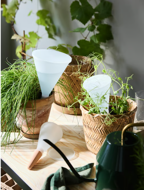 IKEA SVÄMSKOG Self-watering insert, terracotta/transparent, 25 cl