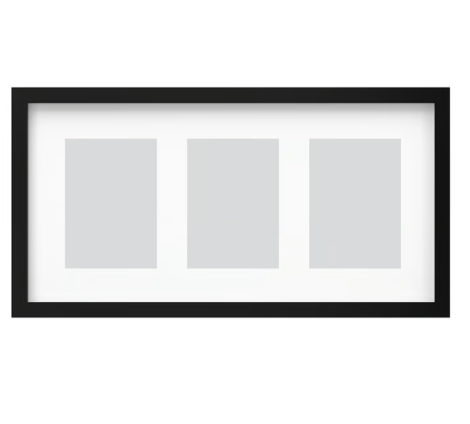 IKEA RÖDALM Frame for 3 pictures, 55x28 cm