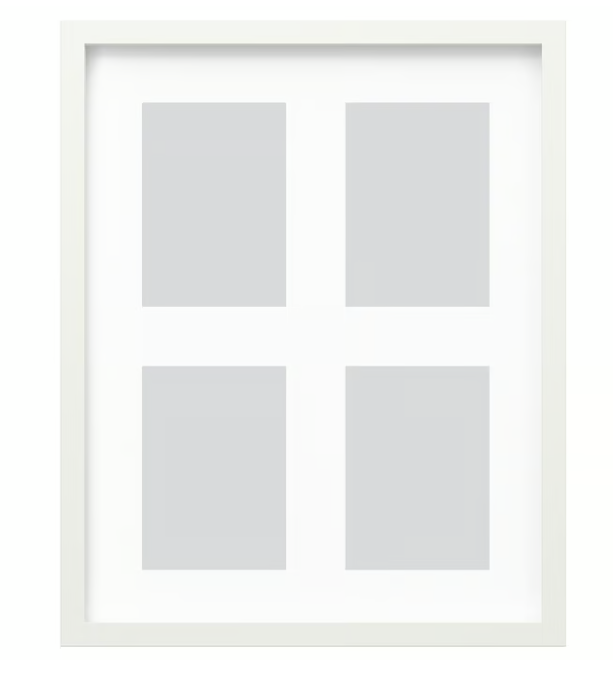 IKEA RÖDALM Frame for 4 pictures, white, 40x50 cm