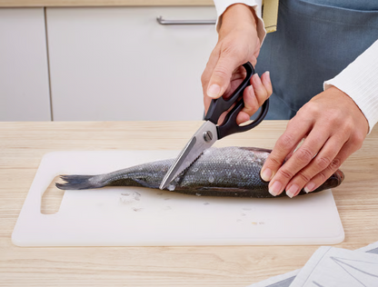 IKEA SVARTFISK Kitchen scissors, stainless steel/black