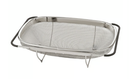 IKEA IDEALISK Colander, stainless steel/black, 34x23 cm