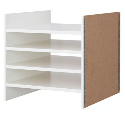 IKEA KALLAX Insert with 4 shelves, white, 33x33 cm
