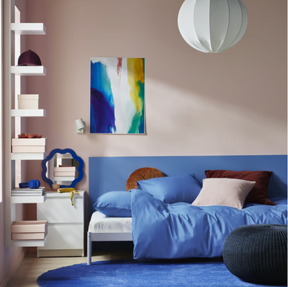 IKEA PILTANDVINGE Duvet cover and 2 pillowcases, blue, 240x220/50x80 cm