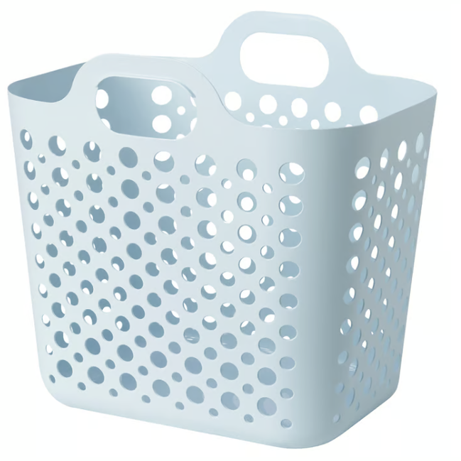 IKEA SLIBB Flexible laundry basket, blue, 24 l