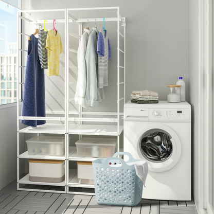 IKEA SLIBB Flexible laundry basket, blue, 24 l