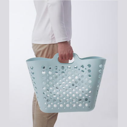 IKEA SLIBB Flexible laundry basket, blue, 24 l