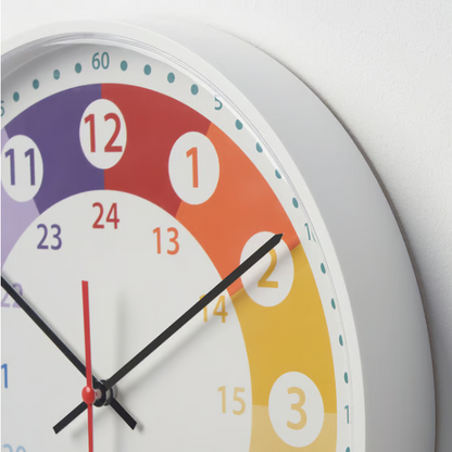 IKEA KORVTRÄD Wall clock, multicolour, 28 cm