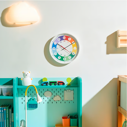 IKEA KORVTRÄD Wall clock, multicolour, 28 cm