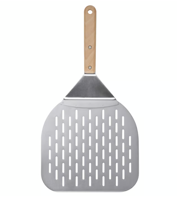 IKEA GRILLTIDER Pizza shovel, stainless steel/beech, 57 cm