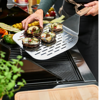 IKEA GRILLTIDER Pizza shovel, stainless steel/beech, 57 cm