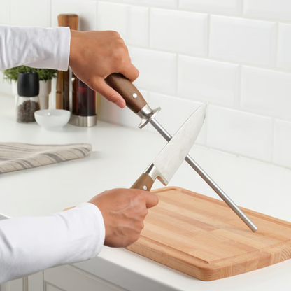 IKEA BRILJERA Knife sharpener, diamond coated/stainless steel maple