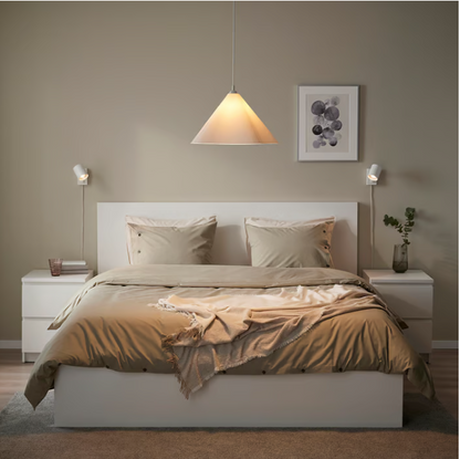 IKEA ZEBRASÄV Pendant lamp, white/plastic, 46 cm