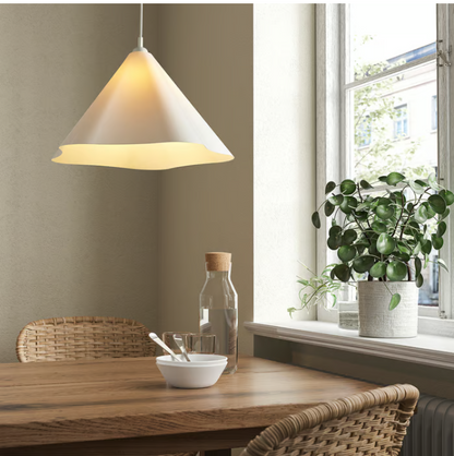IKEA ZEBRASÄV Pendant lamp, white/plastic, 46 cm