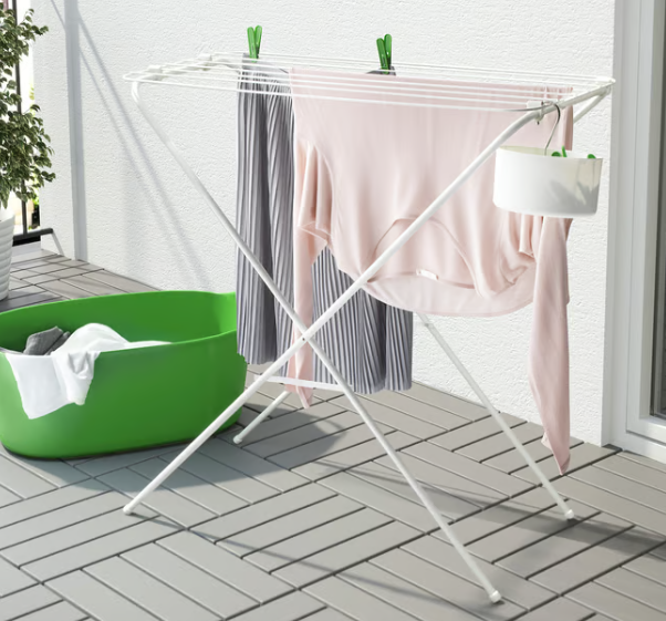 IKEA JÄLL Drying rack, in/outdoor, white