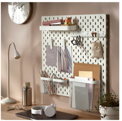SKÅDIS Pegboard, White, 56x56 cm
