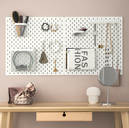SKÅDIS Pegboard, White, 56x56 cm