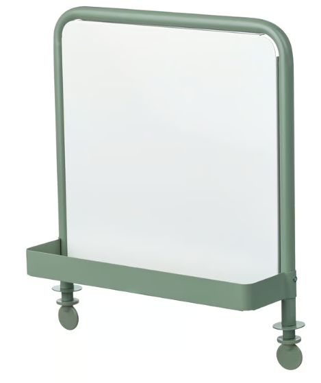 IKEA RELATERA Whiteboard/magnetic board, light grey-green
