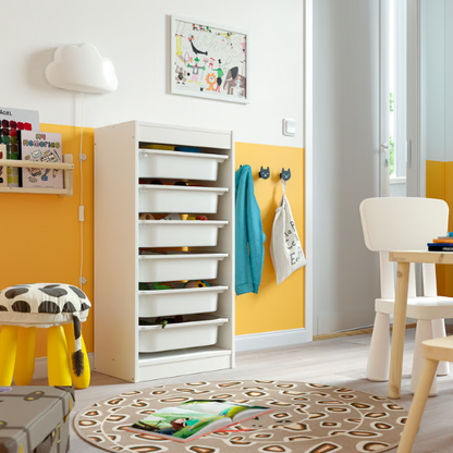 IKEA TROFAST Storage combination with boxes, white/white, 46x30x94 cm