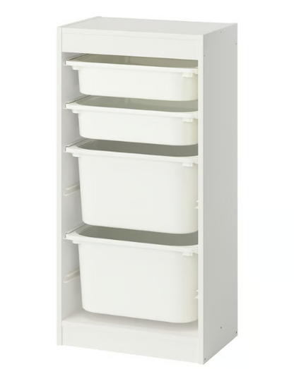 IKEA TROFAST Storage combination with boxes,  46x30x94 cm