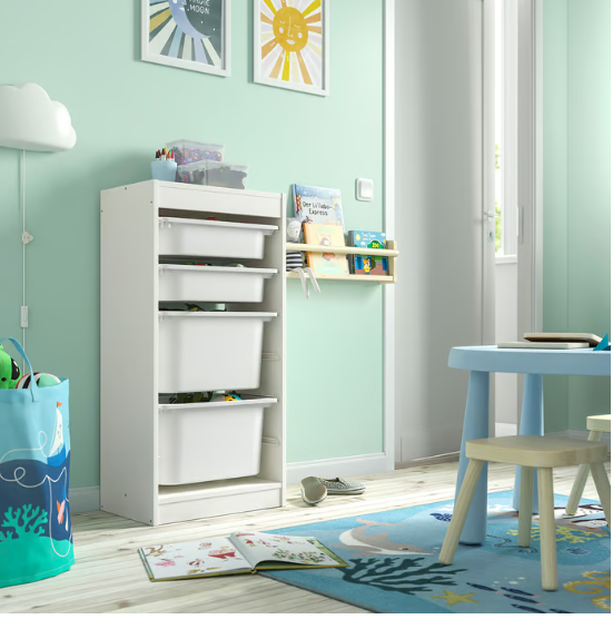 IKEA TROFAST Storage combination with boxes,  46x30x94 cm