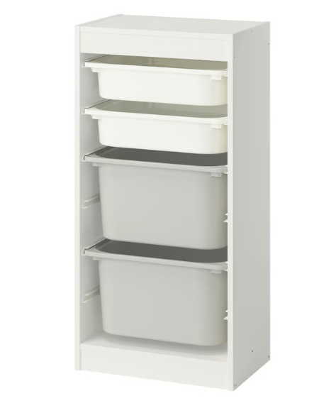 IKEA TROFAST Storage combination with boxes,  46x30x94 cm