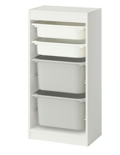 IKEA TROFAST Storage combination with boxes,  46x30x94 cm