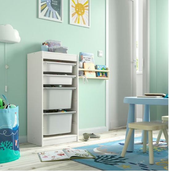 IKEA TROFAST Storage combination with boxes,  46x30x94 cm