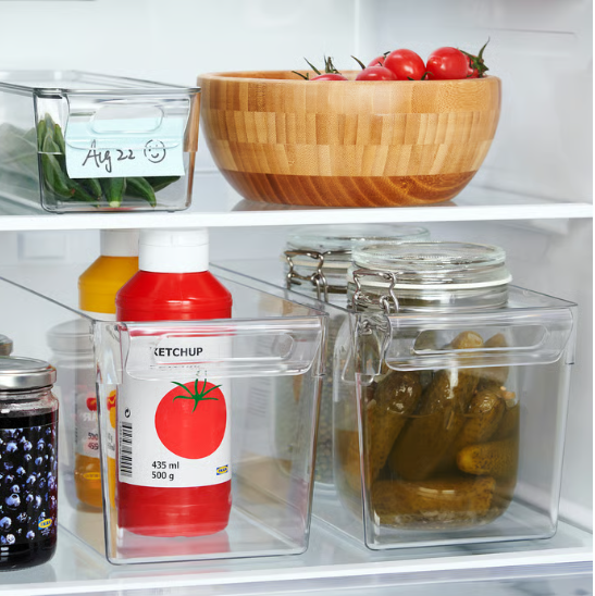 IKEA KLIPPKAKTUS Storage box for fridge, transparent