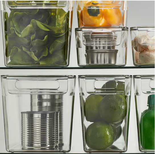 IKEA KLIPPKAKTUS Storage box for fridge, transparent