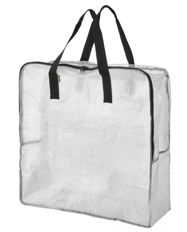 IKEA DIMPA Storage bag, transparent, 65x22x65 cm
