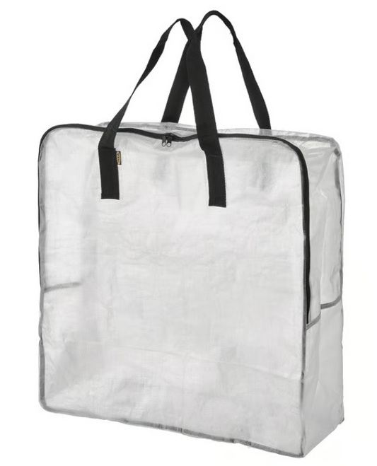 IKEA DIMPA Storage bag, transparent, 65x22x65 cm