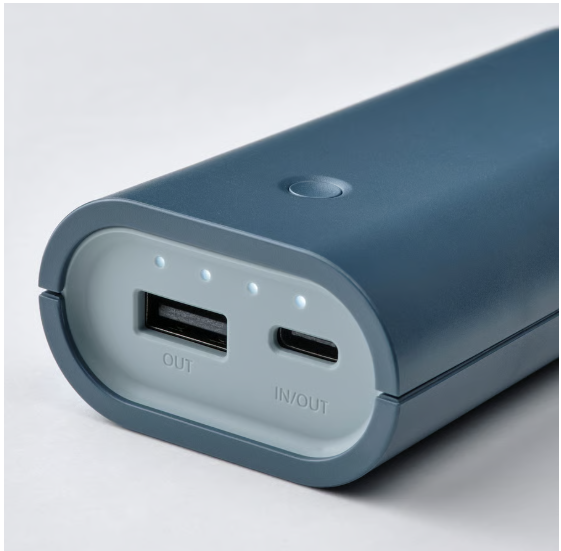 IKEA VARMFRONT Power bank, blue, 5200 mAh