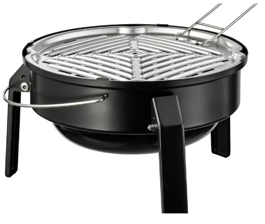 IKEA KORPÖN Portable charcoal barbecue, black