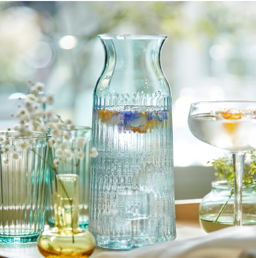 IKEA SMÖRFISK Carafe, light turquoise, 1.0 l