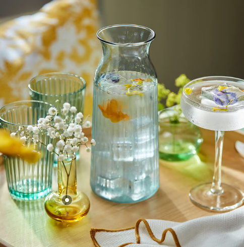 IKEA SMÖRFISK Carafe, light turquoise, 1.0 l