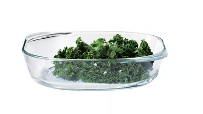 IKEA FÖLJSAM Oven dish, clear glass, 24.5x24.5 cm