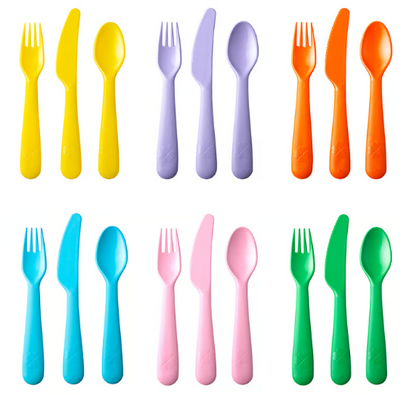 IKEA KALAS 18-piece cutlery set, mixed colours/seasonal edition