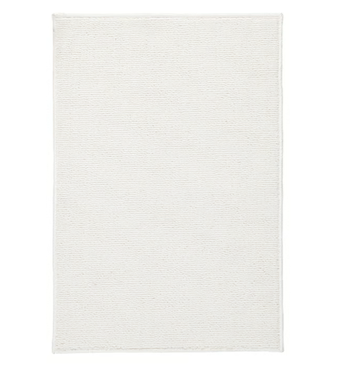 IKEA FINTSEN Bath mat, white, 40x60 cm
