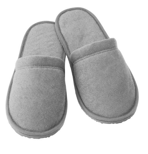 IKEA TÅSJÖN Slippers, grey, L/XL