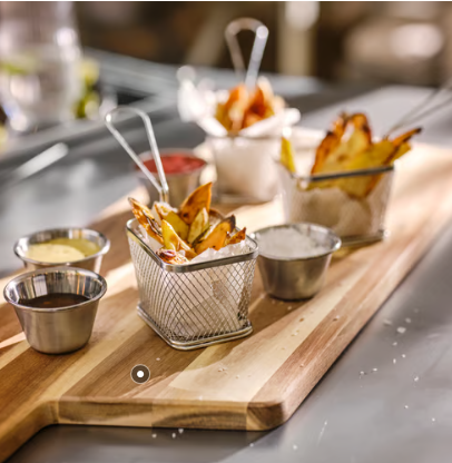 IKEA GRILLTIDER Bowl for dip sauce, stainless steel, 7 cm (Set of 4)