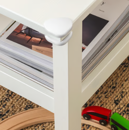 IKEA UNDVIKA Corner bumper, white/8 Pieces