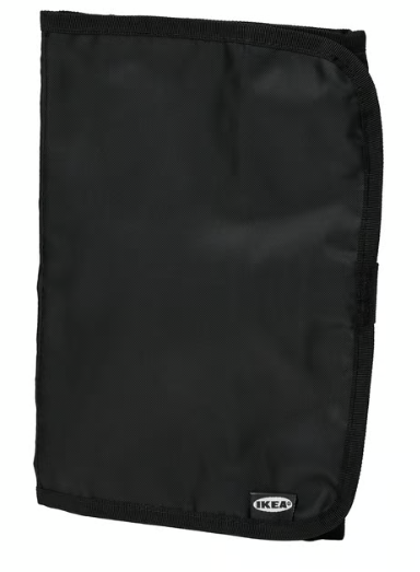 IKEA FODERSKOPA Cable organizer bag, black