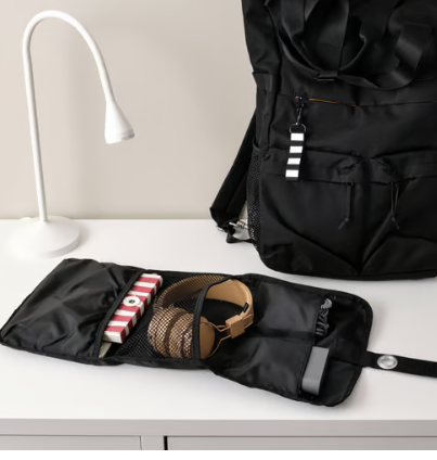IKEA FODERSKOPA Cable organizer bag, black