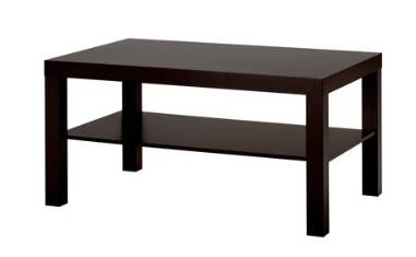 IKEA LACK Coffee table, black-brown, 90x55 cm